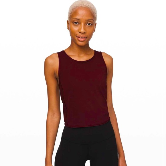 lululemon athletica Tops - Lululemon Athletica | Good Turn Tank, Garnet Color, Size 12 - NWT
